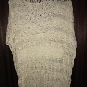 creme bathing suit cover